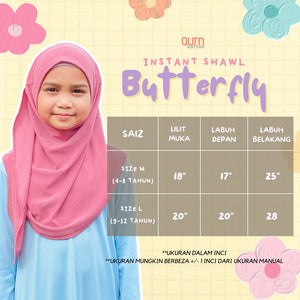 Kid's Instant Butterfly Shawl