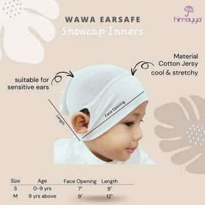 NEW! Wawa Earsafe Kids Snowcap Inners