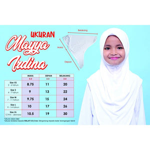 Irdina Pinless Instant Tudung (Size XS-L)