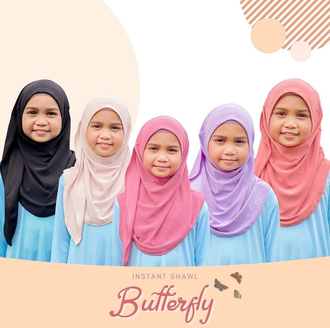 Kid's Instant Butterfly Shawl